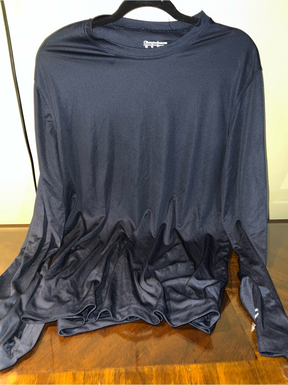 Champion Navy Performance Tee with Crew Neck
